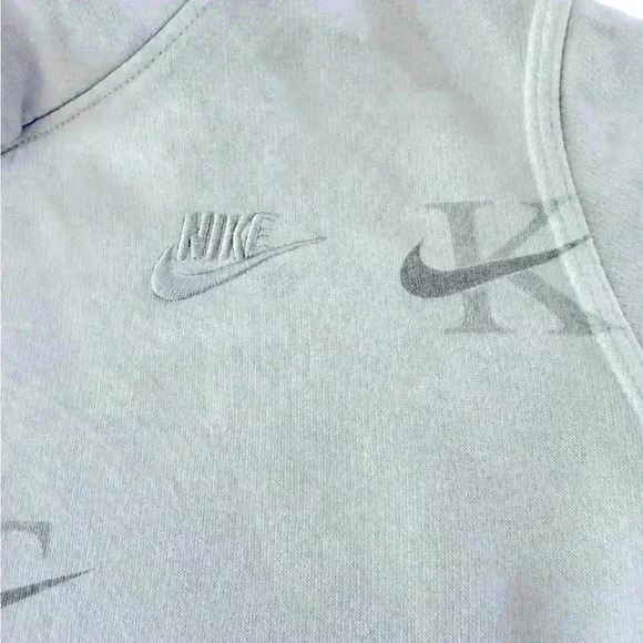 Nike Sportswear Club Pullover Basketball Print Gray Size L - Picture 7 of 10